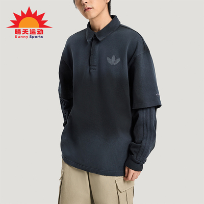 Adidas/阿迪达斯正品三叶草男士休闲假两件运动宽松POLO衫KR5053
