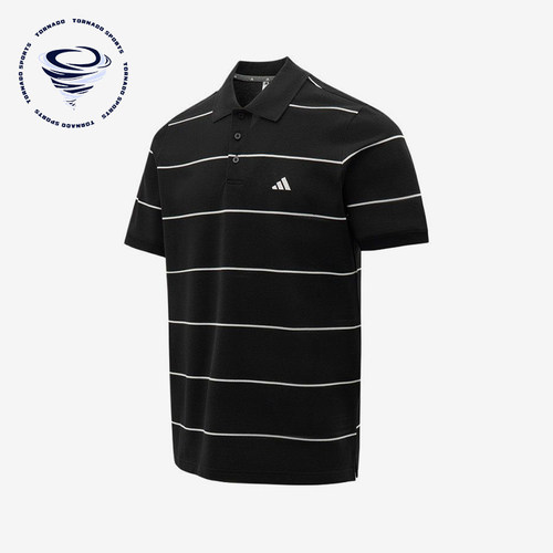 Adidas/阿迪达斯正品新款男黑白色条纹简约经典短袖Polo衫KS0419