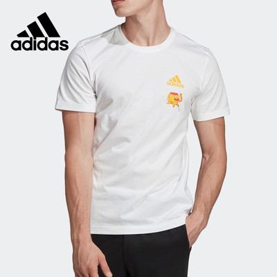 阿迪达斯男子运动短袖T恤
