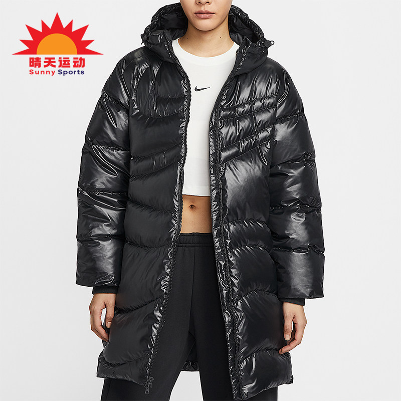 Nike/耐克正品冬季新款女士户外拒水保暖中长款羽绒服HV2752-010