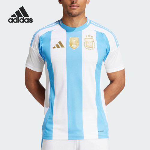 Adidas/阿迪达斯正品阿根廷队球迷版男士足球运动短袖IP8409
