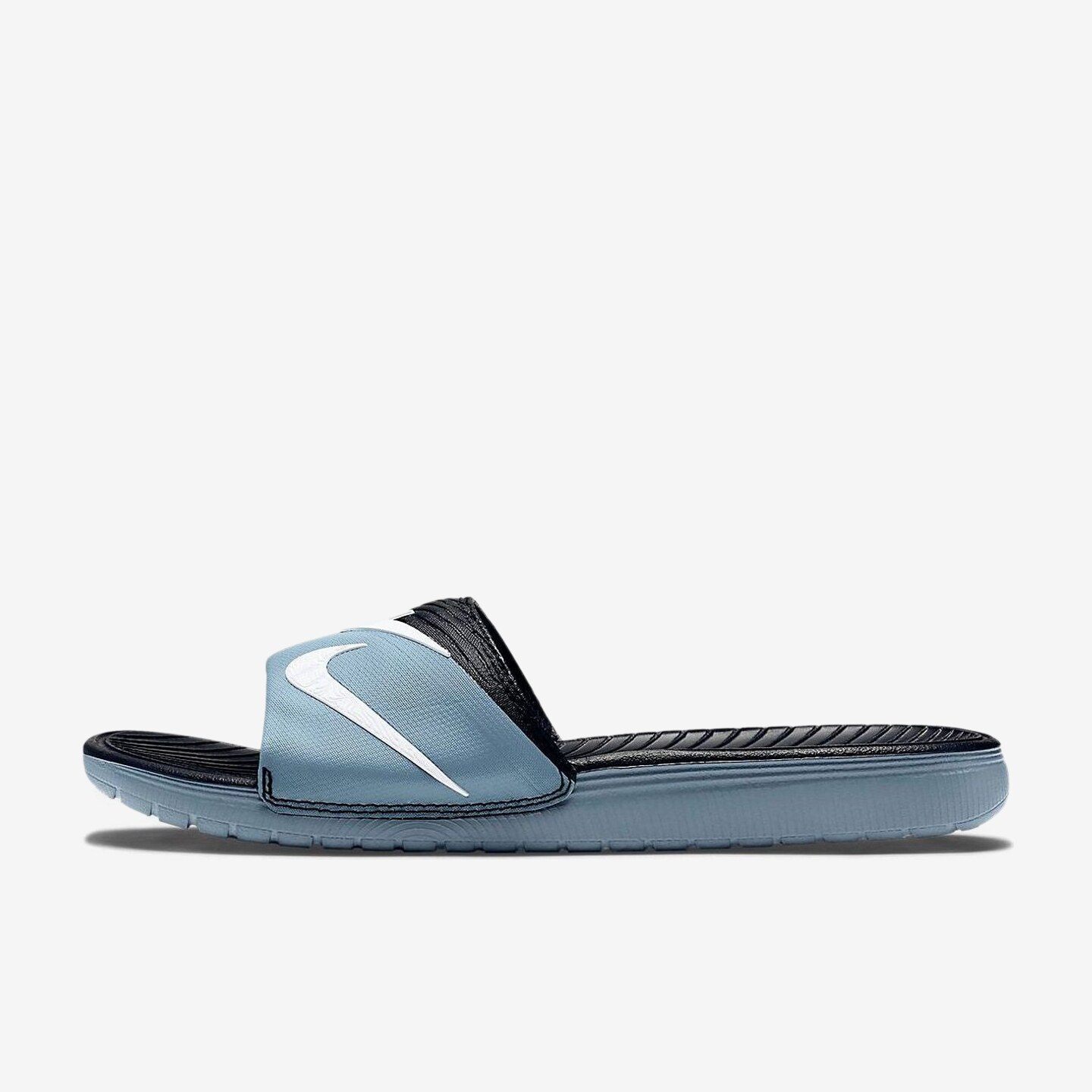 Nike耐克正品橡胶底男款运动休闲防滑潮流拼接拖鞋704812-010图片