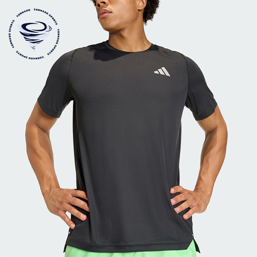 Adidas/阿迪达斯正品夏季男士休闲跑步运动短袖圆领短袖T恤JZ7761