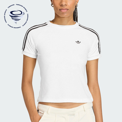 Adidas/阿迪达斯正品三叶草女士修身日常短款休闲时尚T恤KD1411