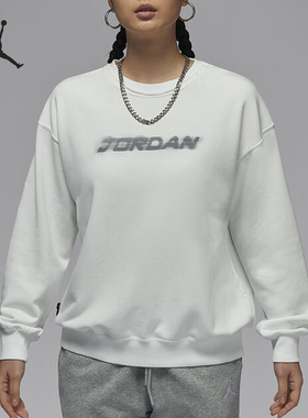 Nike/耐克正品新款女士宽松水洗做旧透气印花卫衣HV8954-121