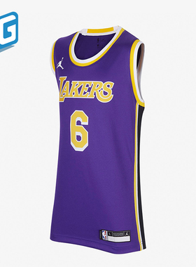 Nike/耐克正品JORDAN新款大童圆领时尚复古篮球背心 DR0838-504