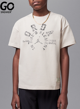 Nike/耐克正品JORDAN大童休闲印花宽松经典运动透气T恤II3169-140