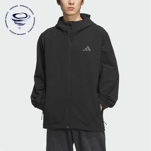 Adidas/阿迪达斯正品V SFT SHELL JK男女宽松连帽运动外套KF5222