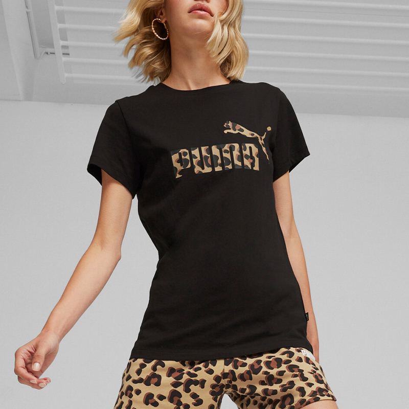 Puma/彪马官方正品当季新款女士经典圆领运动训练短袖630856-01