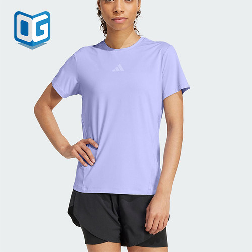Adidas/阿迪达斯正品2025夏季款女士健身经典透气运动短袖JZ6280