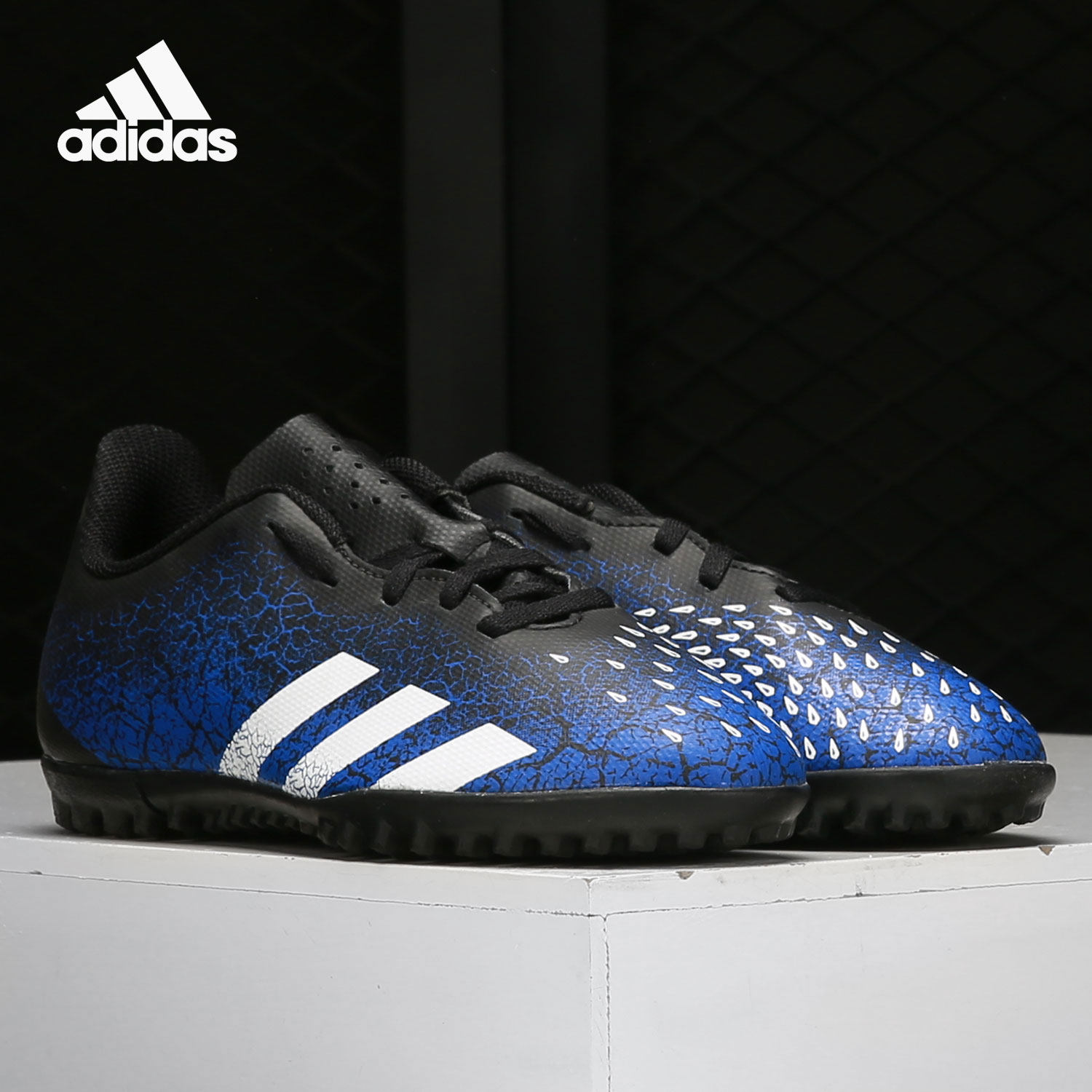 Adidas/阿迪达斯正品大童新款猎鹰FREAK .4 TF碎钉足球鞋FY0635