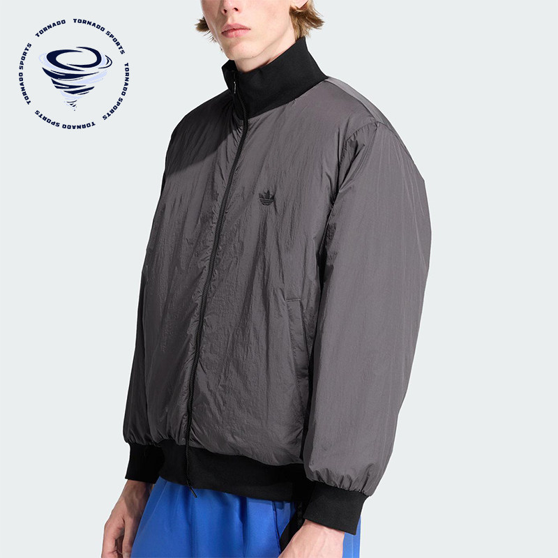 Adidas/阿迪达斯正品三叶草男士休闲保暖立领运动梭织棉服JW0980