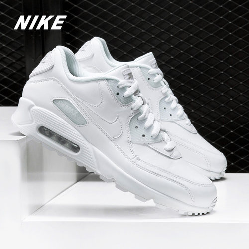 Nike/耐克正品AIR MAX 90 LEATHER 男子气垫缓震运动跑步鞋302519