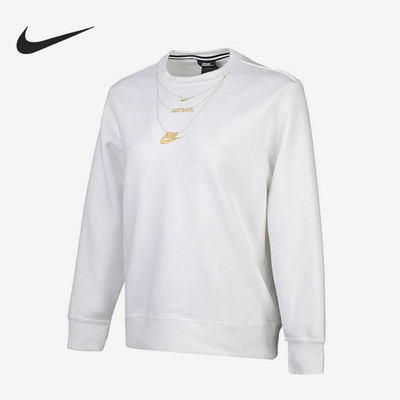 Nike/耐克正品新款女子运动圆领休闲针织套头卫衣CZ4023-100