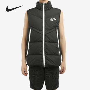 CU4415 男子全拉链立领保暖休闲运动羽绒马甲 Nike 耐克官方正品