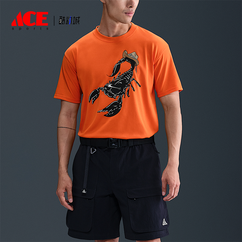 Nike/耐克正品2025夏季款男士运动宽松印花休闲短袖HV1291-819