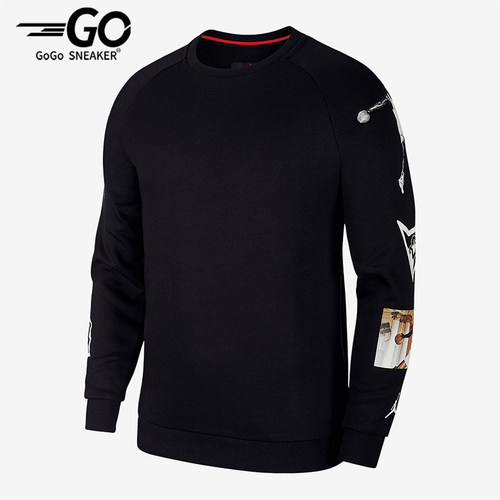 Nike/耐克正品JORDAN男士运动印花圆领针织卫衣CD5872-010