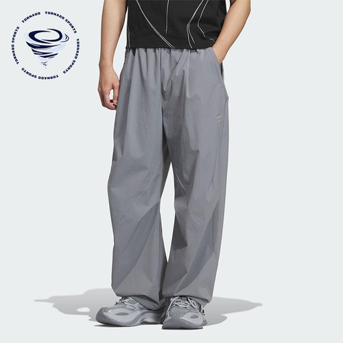Adidas/阿迪达斯正品2025夏季款男士梭织宽松经典休闲长裤KC0130