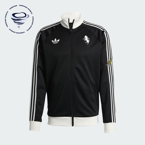 Adidas/阿迪达斯正品三叶草男士立领修身针织足球运动外套KB4452