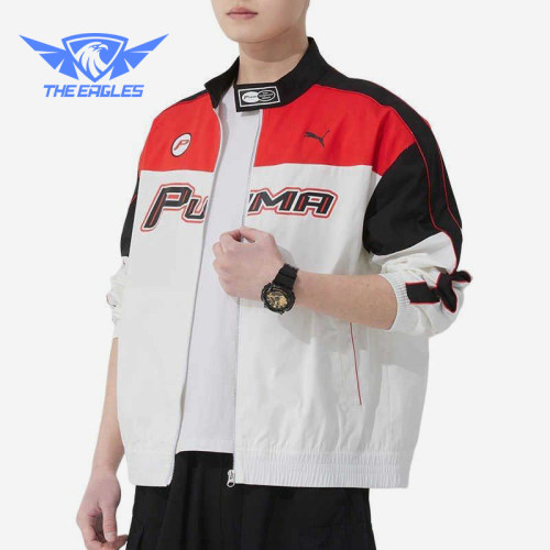 Puma/彪马正品2025春季新款男女宽松拼接透气梭织外套633643-02