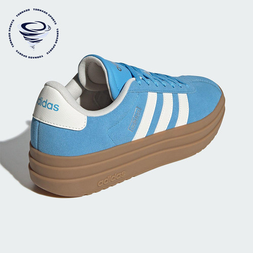 Adidas/阿迪达斯正品VL COURT BOLD女士耐磨厚底休闲板鞋KJ6855