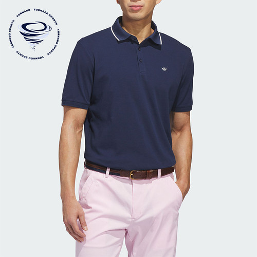 Adidas/阿迪达斯正品2026年男士高尔夫经典运动短袖POLO衫KB8622