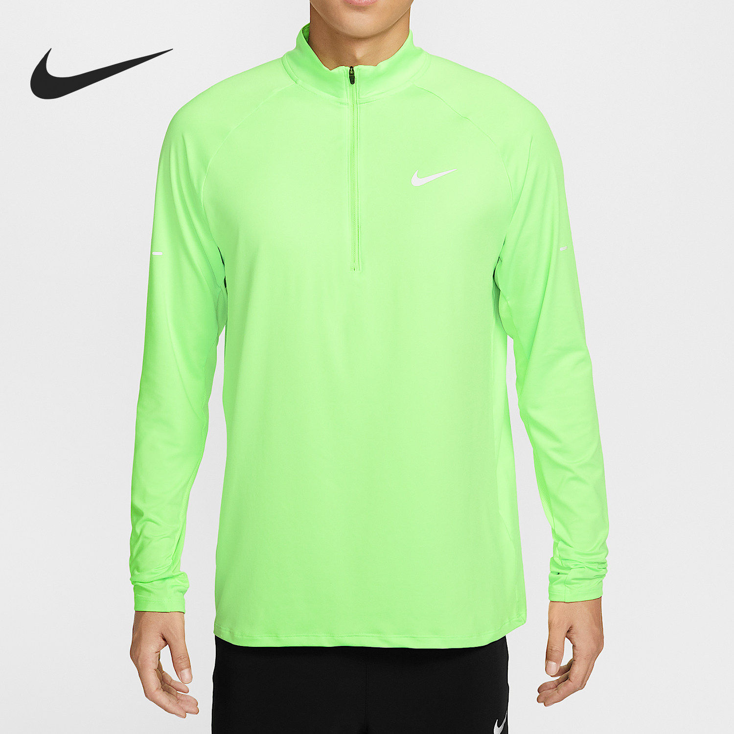 Nike/耐克正品Stride Dri-FIT男士跑步长袖上衣HV2181-377 - 实物图