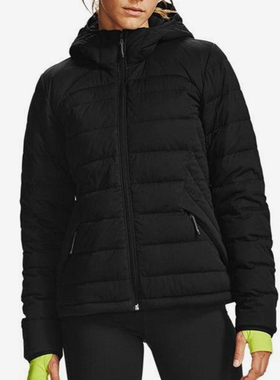 UA/安德玛正品运动女士连帽简约保暖舒适休闲羽绒服1355833-001