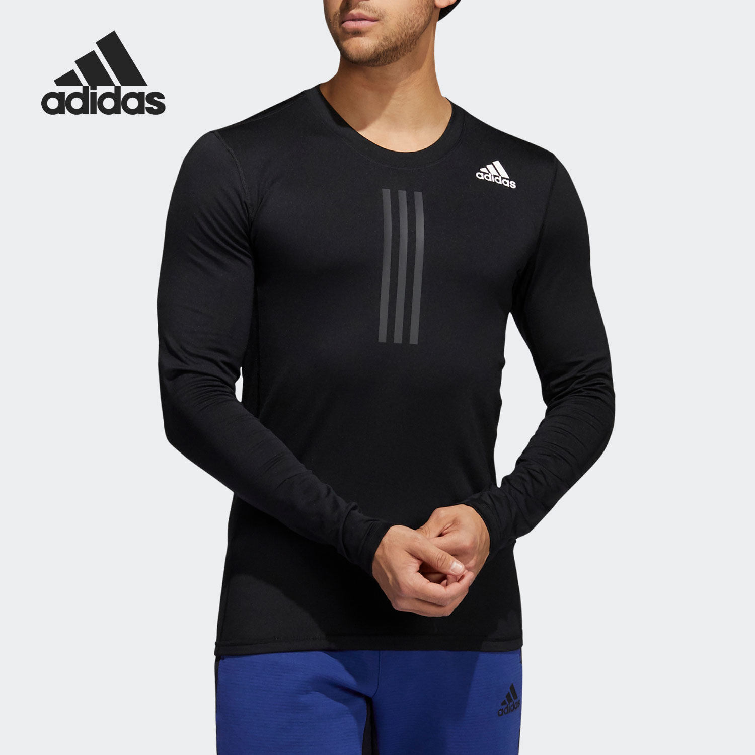 Adidas/阿迪达斯正品当季新款男子运动套头健身长袖T恤GT9516,运动服/休闲服装,运动T恤,淘宝优惠券,粉丝福利购,淘宝优惠卷