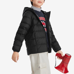 新款 秋冬季 儿童连帽户外保暖轻薄羽绒服 斯凯奇正品 Skechers