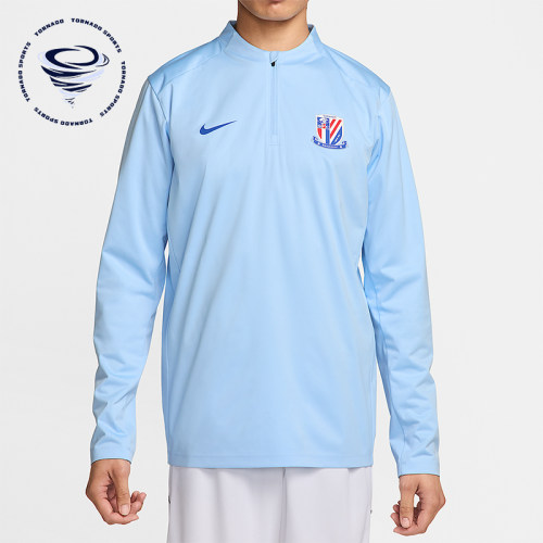 Nike/耐克正品上海申花 Strike男士运动足球训练T恤IB3672-436