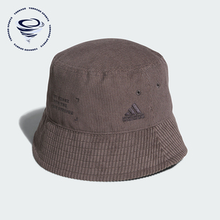 阿迪达斯正品 灯芯绒渔夫帽 SE男女时尚 IT2056 BUCKET Adidas