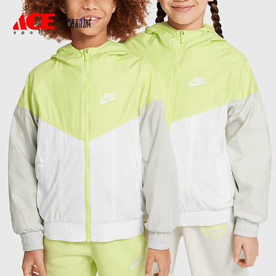 Nike/耐克正品2025新款大童休闲梭织连帽运动外套FZ5516-736