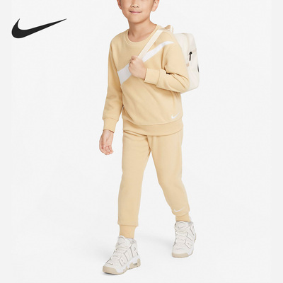 Nike/耐克正品冬季新款小童休闲保暖长袖长裤套装FD5038-252
