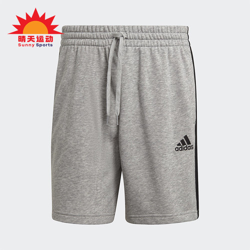 Adidas/阿迪达斯正品新款男士松紧腰直筒经典透气休闲短裤GK9599