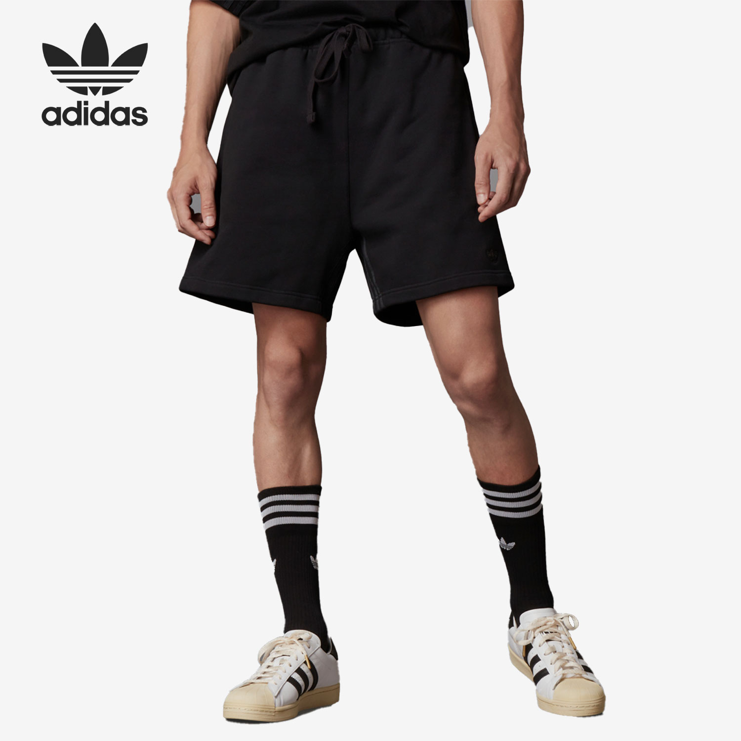 Adidas/阿迪达斯正品三叶草当季新款男子宽松短裤H33447