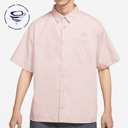 Nike/耐克正品夏季男士休闲吸湿排汗翻领T恤宽松衬衫DM8686-222