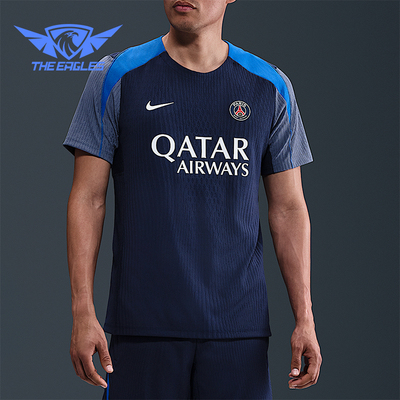 Nike/耐克正品 Dri-FIT男士透气拼接修身经典训练短袖HJ6574-411