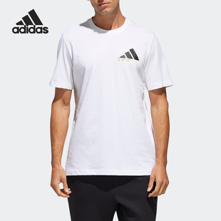 GFX BOS男子运动型格短袖 GH4420 Adidas T恤 阿迪达斯正品