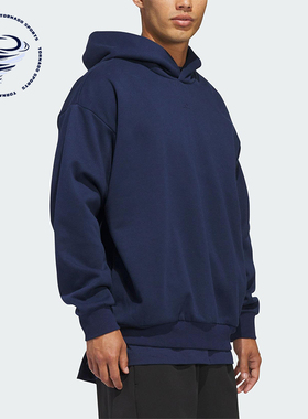 Adidas/阿迪达斯正品2025冬季款男女日常连帽套头运动卫衣KB7550
