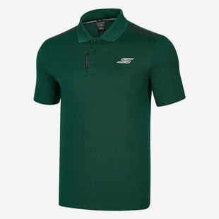 斯凯奇正品 夏季 Skechers 新款 男子运动休闲透气短袖 Polo衫