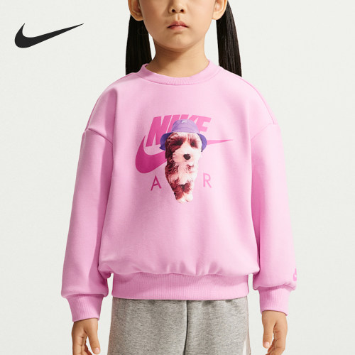 Nike/耐克正品Sun Pup婴童印花圆领长袖加绒卫衣JF0248-621