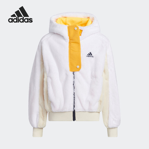 Adidas/阿迪达斯正品KNIT JACKET大童时尚保暖针织外套H45057