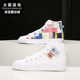 阿迪达斯正品 三叶草 NIZZA Adidas 男女高帮帆布休闲板鞋 FX4028
