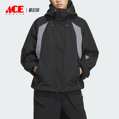 Adidas/阿迪达斯正品FUTURE STYLE女士连帽保暖梭织外套KS0065
