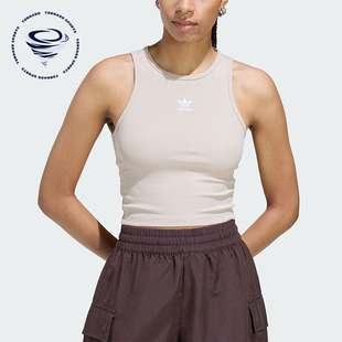 Adidas 三叶草女士运动经典 修身 T恤针织背心KD3822 阿迪达斯正品