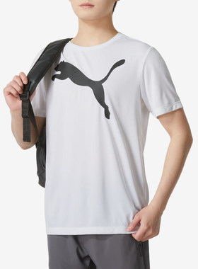Puma/彪马正品新款男士圆领柔软透气运动短袖T恤685638-02