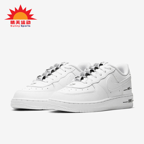 Nike/耐克正品Air Force 1 小童低帮耐磨运动时尚板鞋CJ4113-100