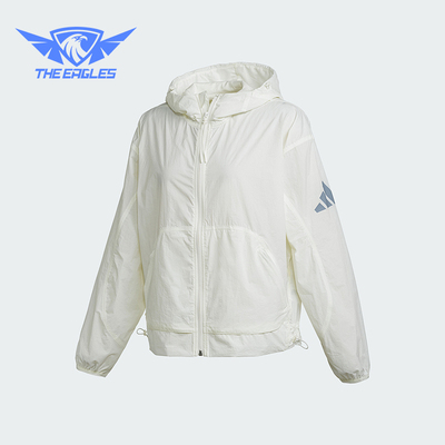 Adidas/阿迪达斯正品W CE Q2 WB 女士运动经典宽松连帽外套JC5114