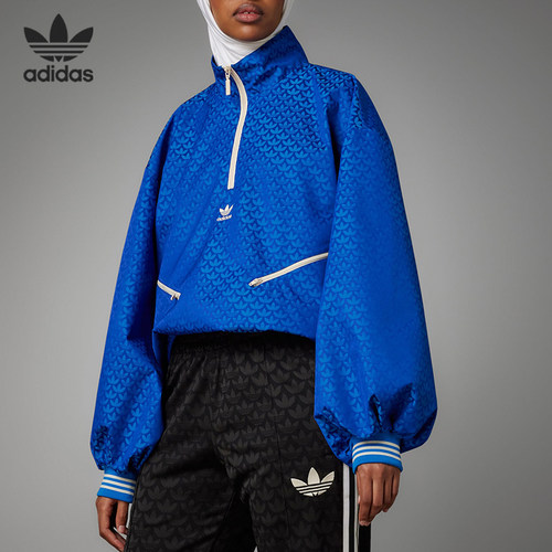 Adidas/阿迪达斯正品三叶草新款女子半开拉链套头衫IK7882